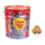 eten en drinken voor op de festival camping - chupa chups tin