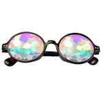 Festival zonnebrillen en spacebrillen als party gadget